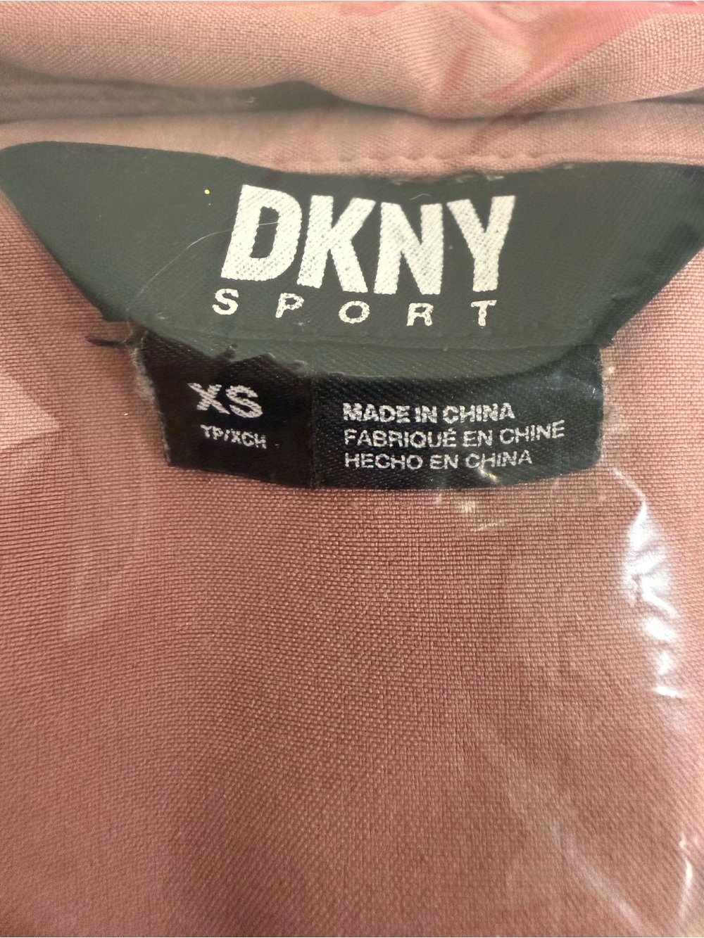 DKNY Sport Pink Stretch Button Down Shirt Long Sleeve - Picture 9 of 9